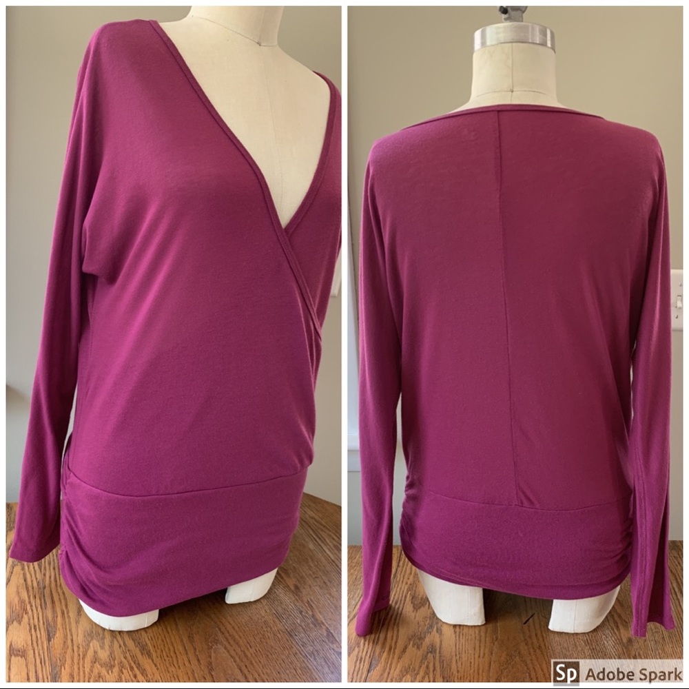 ALO wrap pullover top